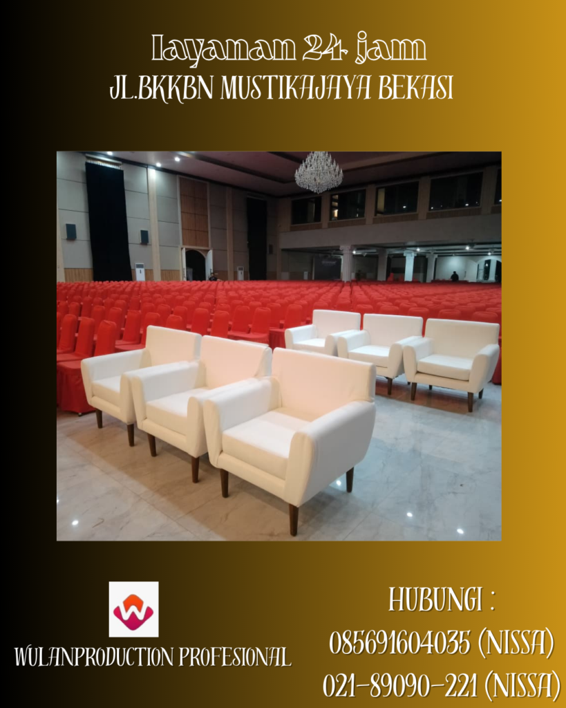 Jasa Sewa Sofa Single VIP Desain Mewah Depok