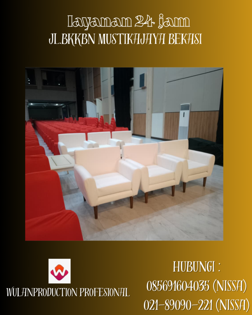 Jasa Sewa Sofa Single VIP Desain Mewah Depok