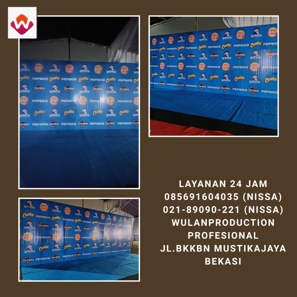 Pusat Sewa Backdrop Full Printing Berkualitas Tinggi & Elegan Di Bekasi