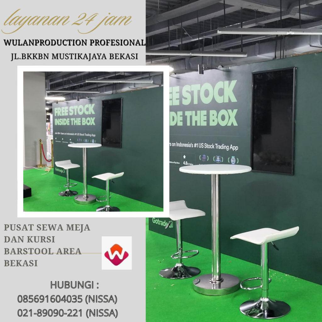 Pusat Sewa Meja Dan Kursi Barstool Area Bekasi