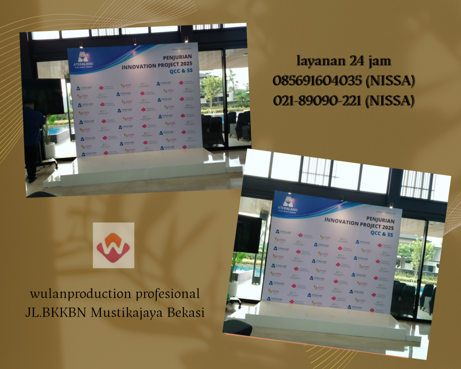 Rental Backdrop Dan Stage Melaminto Putih Jakarta