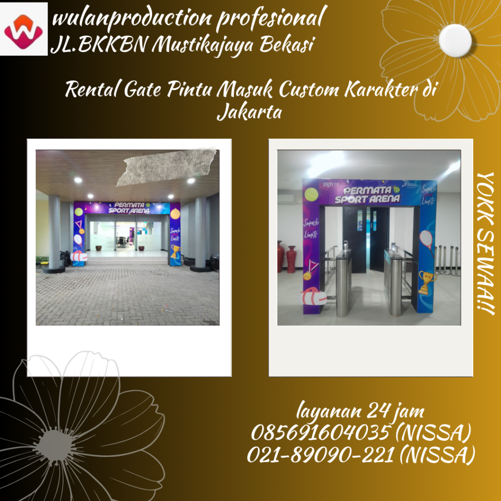 Rental Gate Pintu Masuk Custom Karakter Di Jakarta