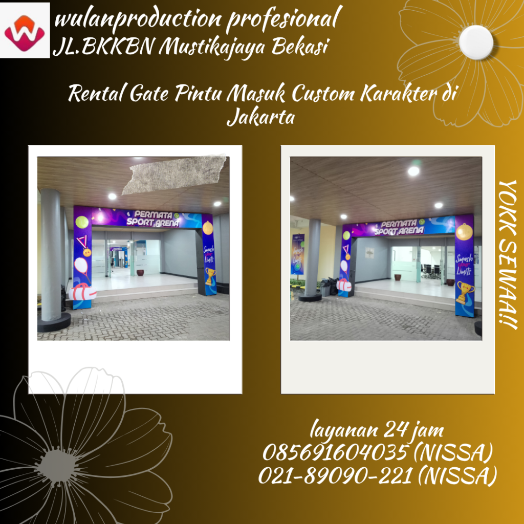Rental Gate Pintu Masuk Custom Karakter Di Jakarta