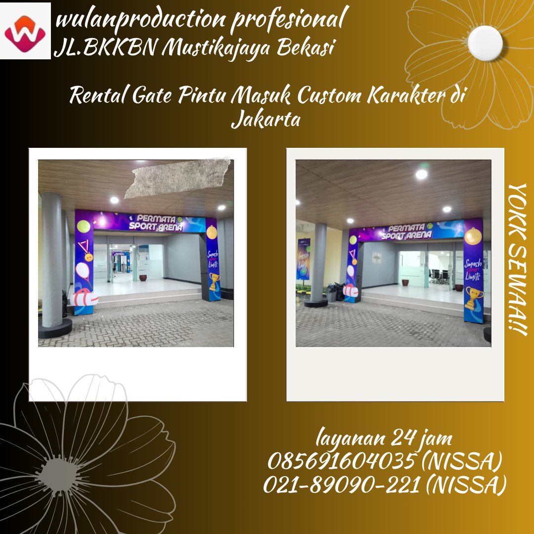 Rental Gate Pintu Masuk Custom Karakter Di Jakarta