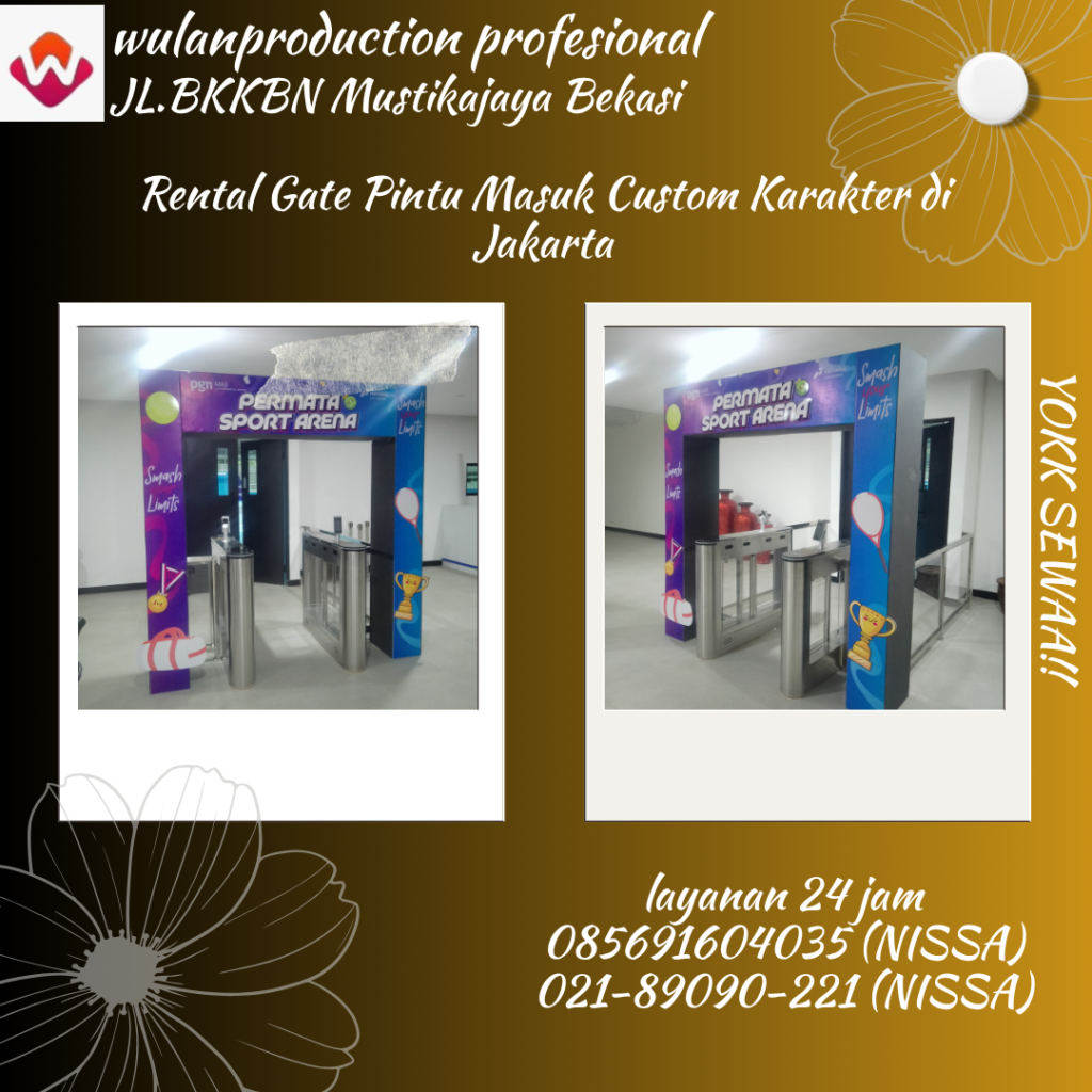 Rental Gate Pintu Masuk Custom Karakter Di Jakarta