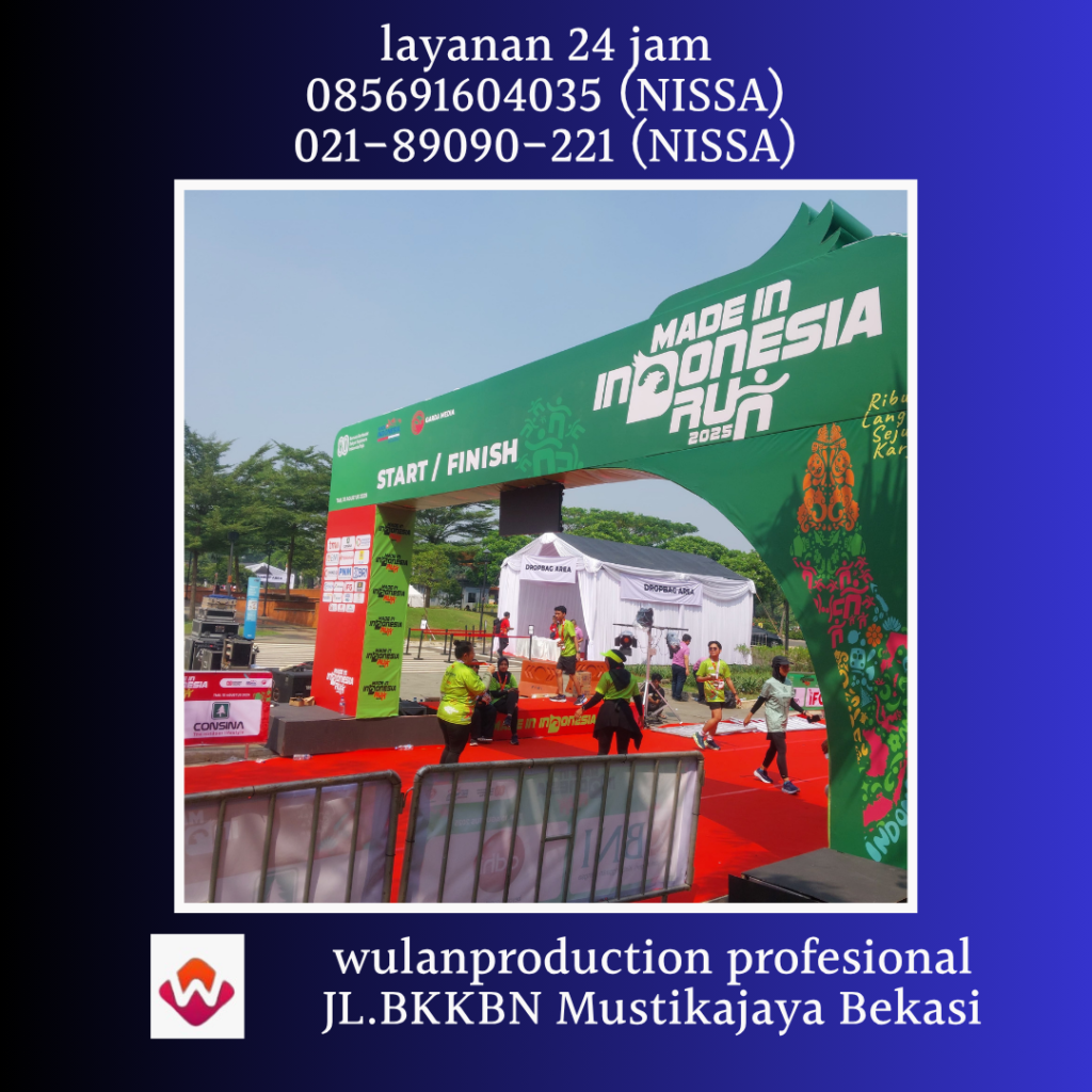 Rental Gate atau Gerbang Masuk Custom Rigging TMII Jakarta