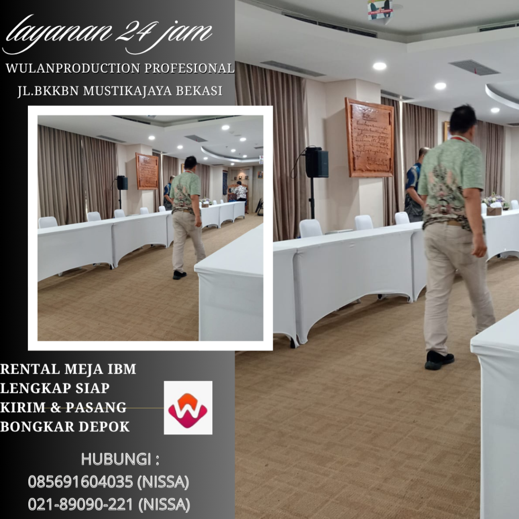 Rental Meja IBM Lengkap Siap Kirim & Pasang Bongkar Depok