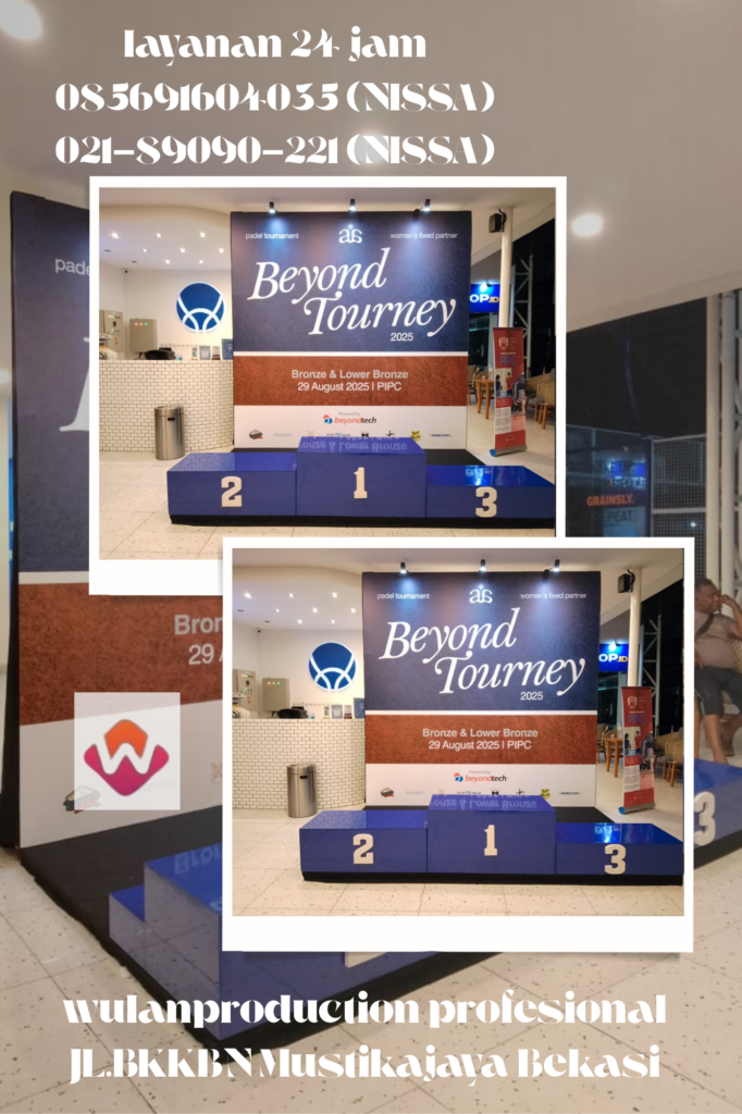 Rental Panggung Juara 1,2,3 Bahan Melaminto Jakarta