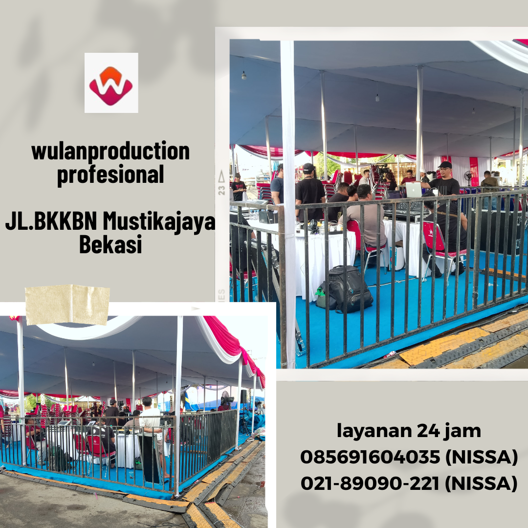Rental Tenda Dekorasi Kain Merah Putih Di Bekasi