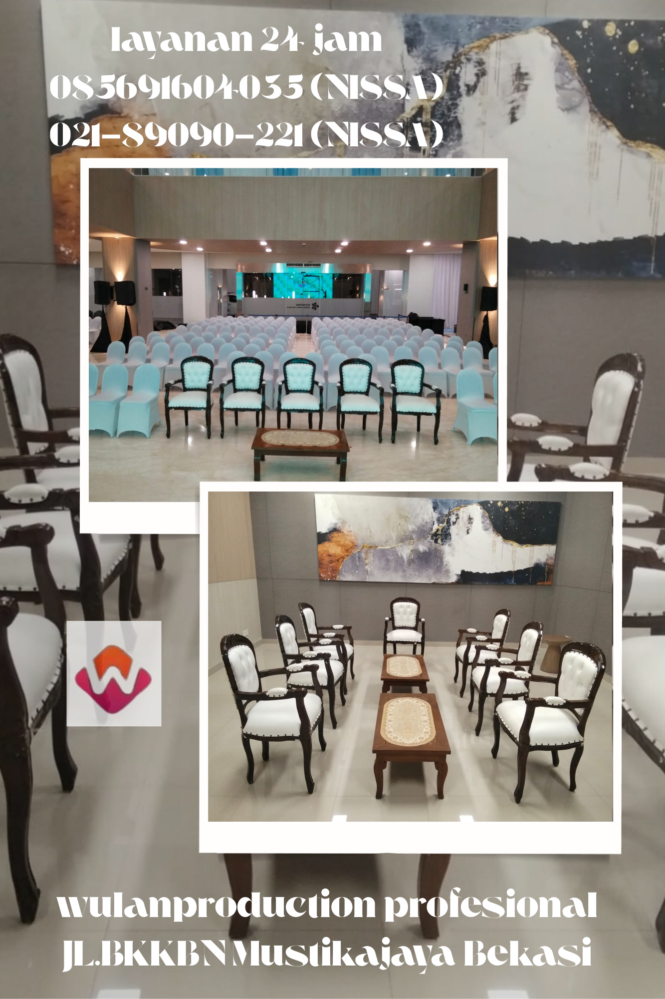 Sewa Kursi VIP Kayu Type Arm Chairs Jakarta