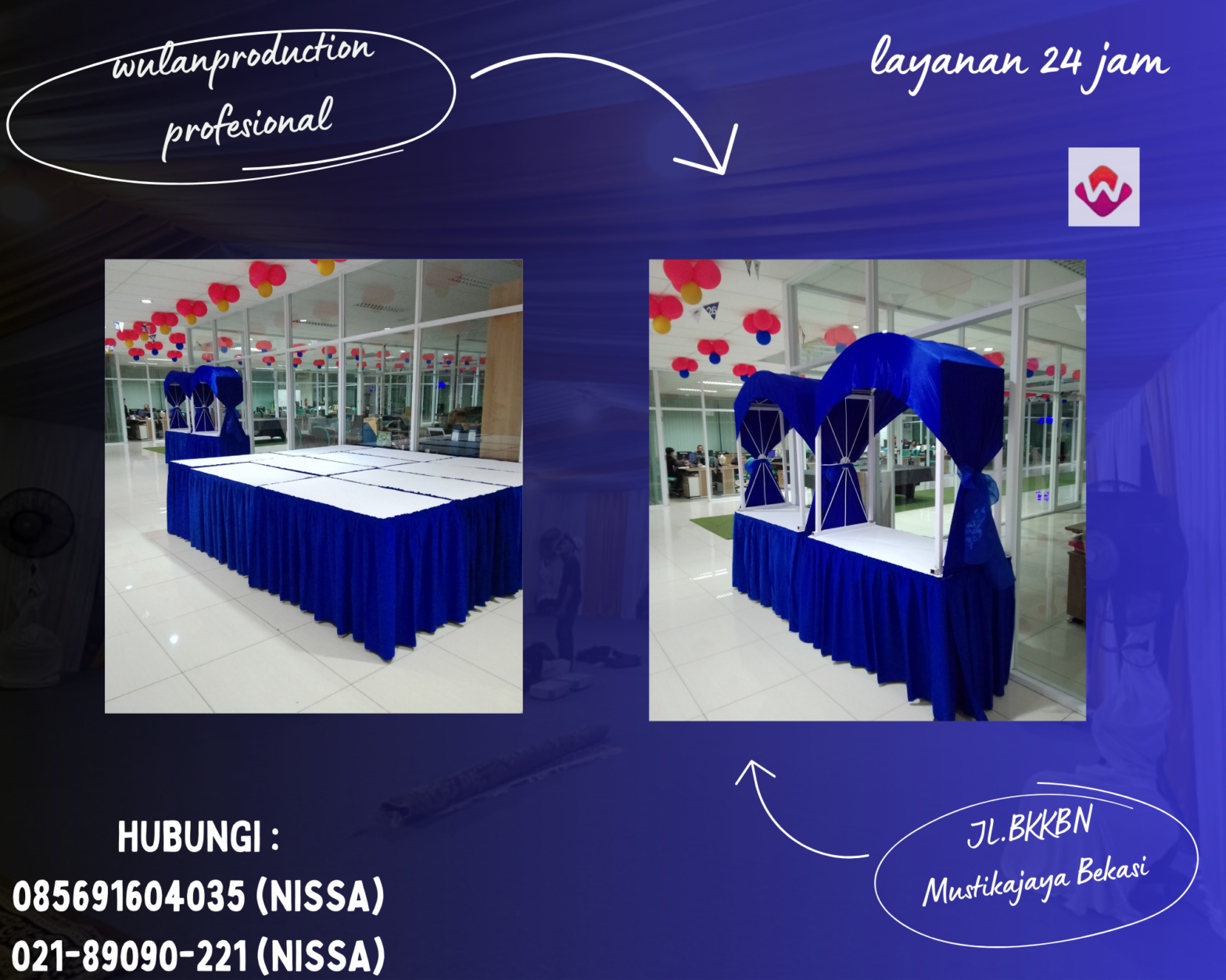 Sewa Meja Gubugan Stand Prasmanan Jakarta