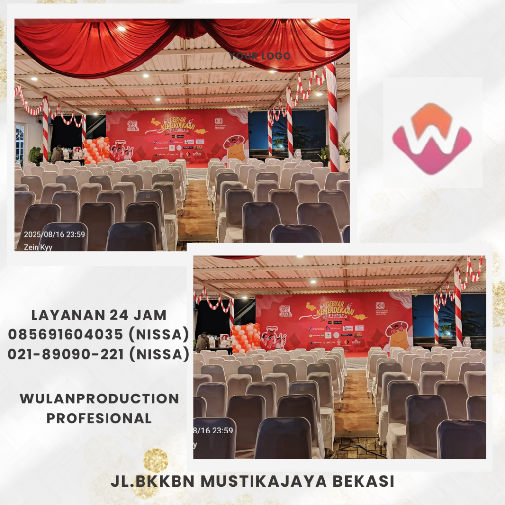 Sewa Panggung Cover Karpet,Gate Custom,Meja Kursi Bogor