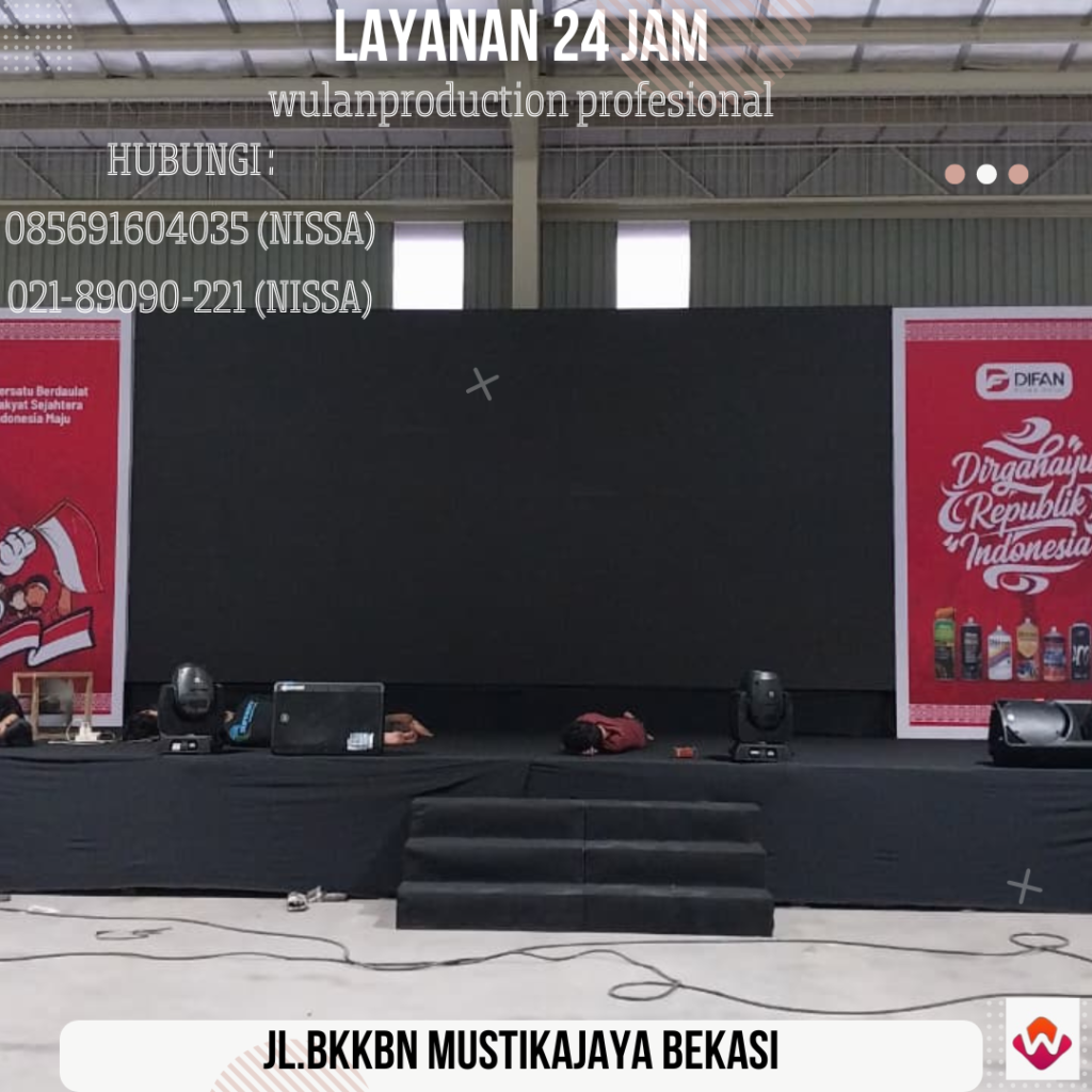 Sewa Stage Cover Karpet Buana Dan Backdrop Wings BSD Tangerang
