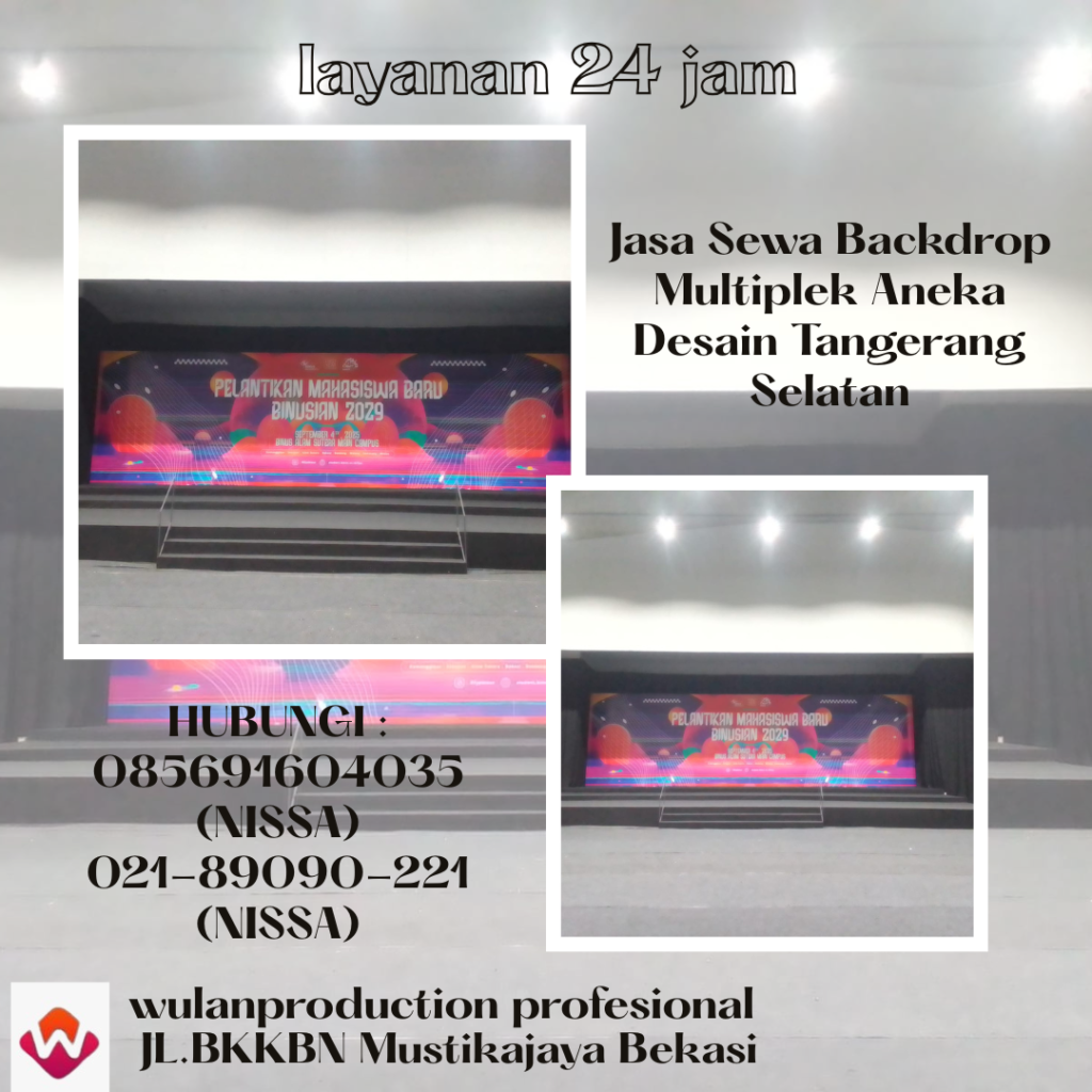 Jasa Sewa Backdrop Multiplek Aneka Desain Tangerang Selatan