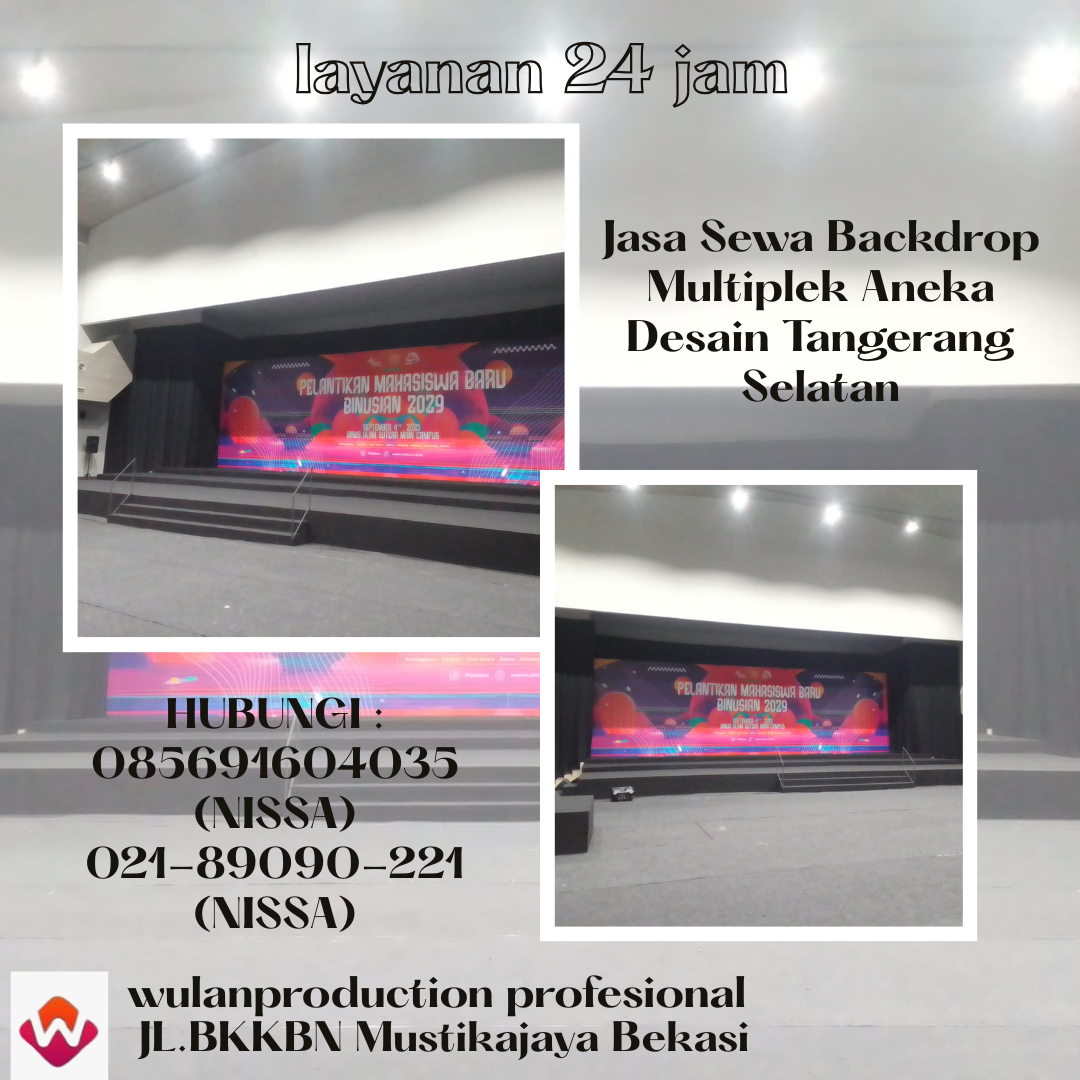 Jasa Sewa Backdrop Multiplek Aneka Desain Tangerang Selatan