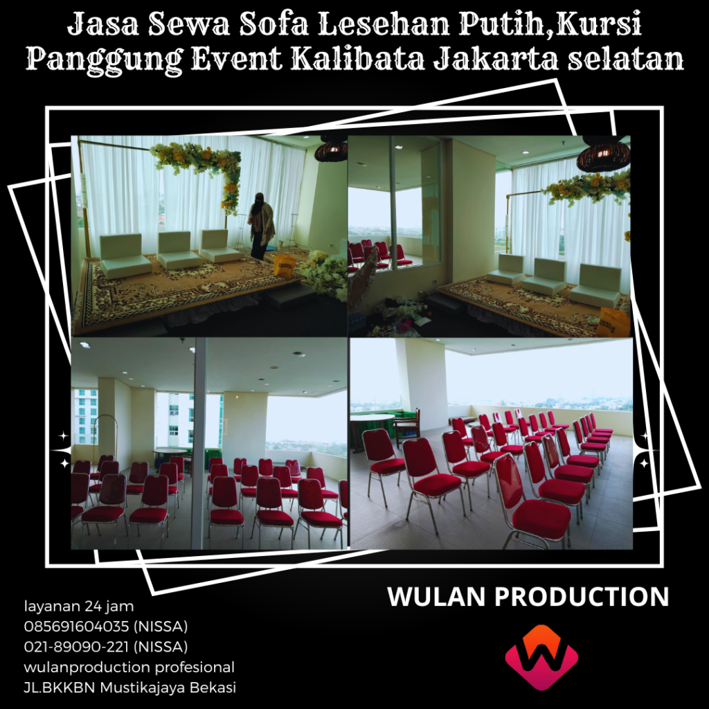Jasa Sewa Sofa Lesehan Putih,Kursi Panggung Event Kalibata Jakarta Selatan