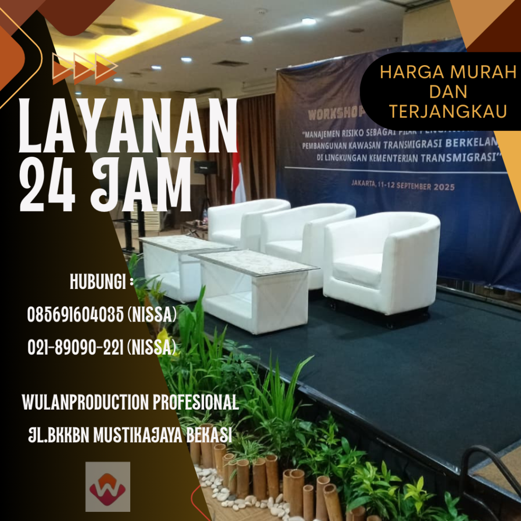 Jasa Sewa Sofa Oval Putih Single Jakarta