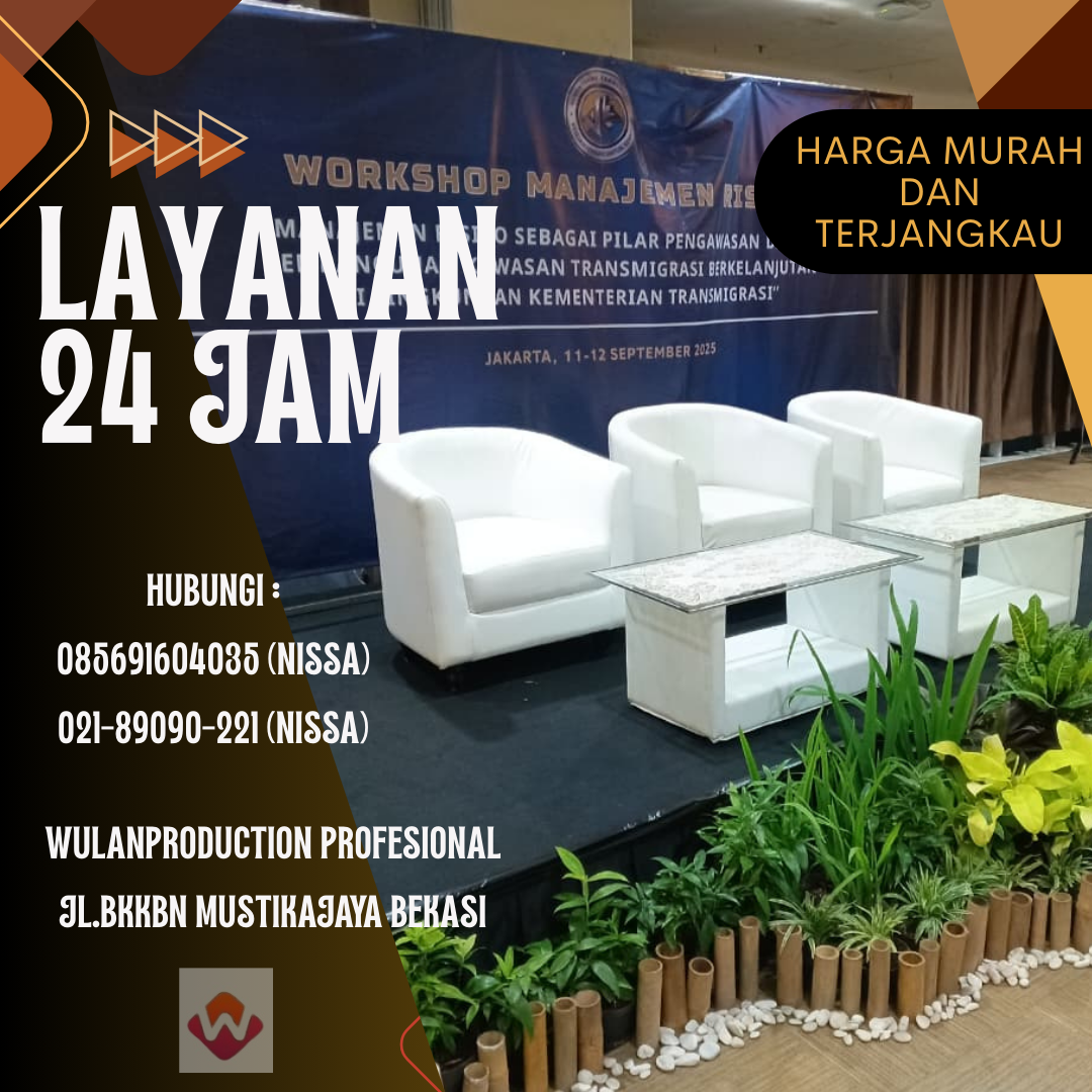 Jasa Sewa Sofa Oval Putih Single Jakarta