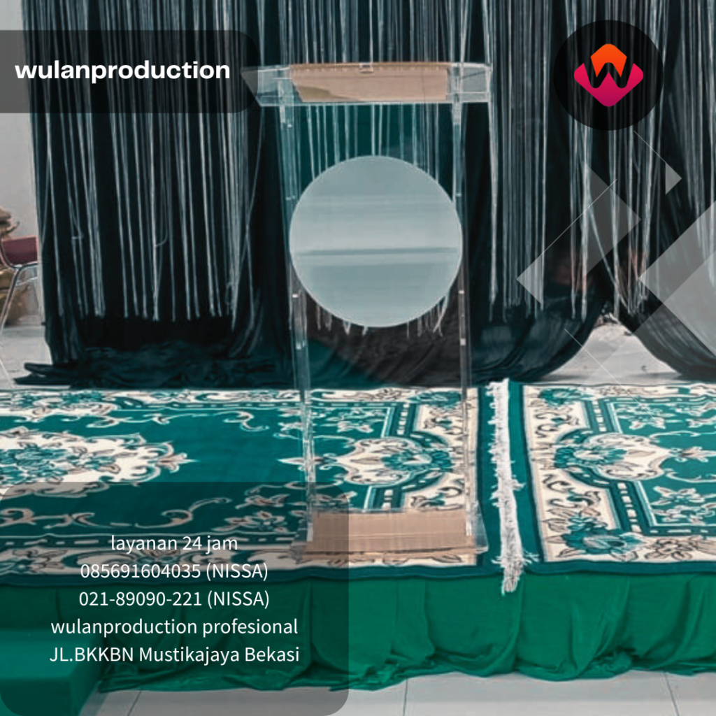 Menyewakan Podium Acrylic Elegan Untuk Acara Formal & Ekslusif Depok