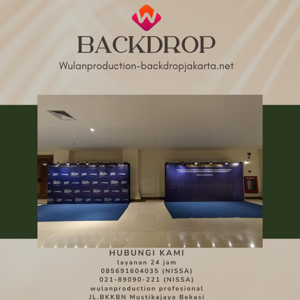 Pusat Sewa Backdrop Besar Dan Kecil Type Kotak Depok