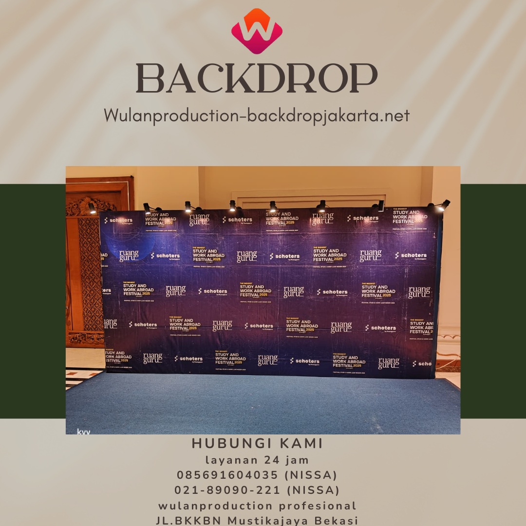 Pusat Sewa Backdrop Besar Dan Kecil Type Kotak Depok