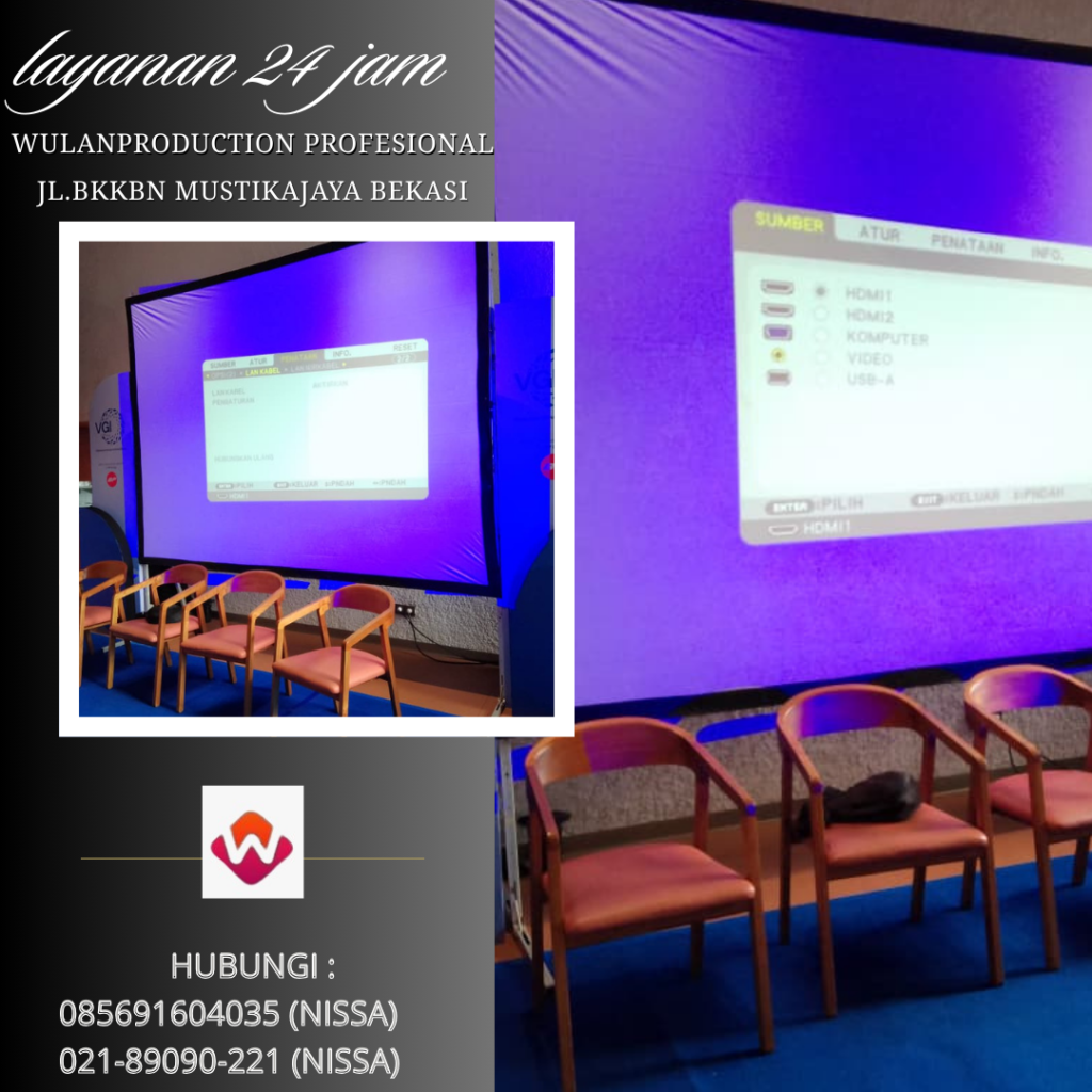 Rental Frame Pop Up screen Proyektor Menteng Jakarta Selatan