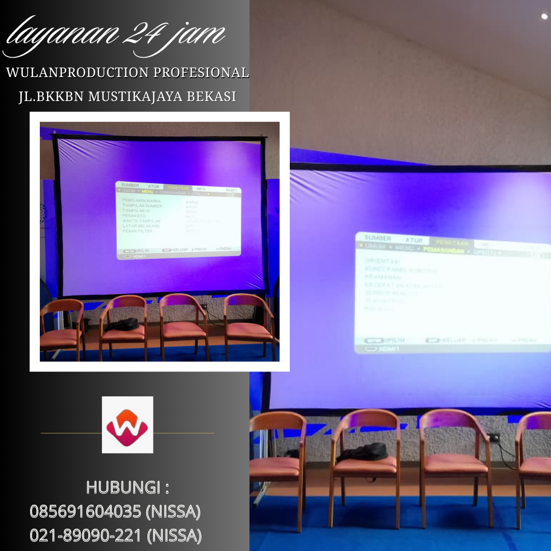Rental Frame Pop Up screen Proyektor Menteng Jakarta Selatan