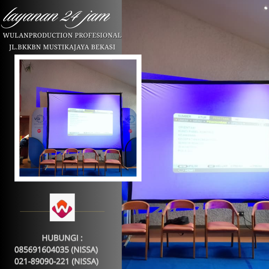 Rental Frame Pop Up screen Proyektor Menteng Jakarta Selatan