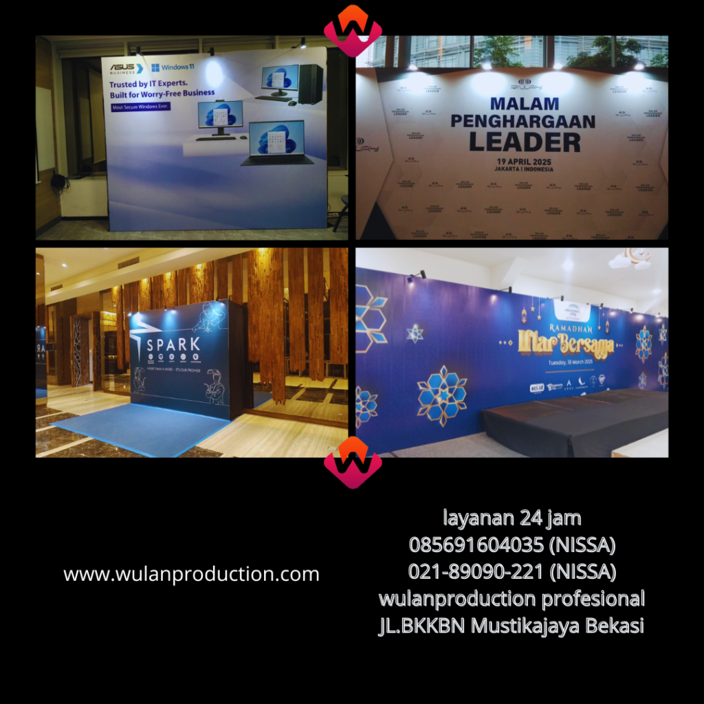 Rental Misty Fan,Backdrop,Panggung Dan Podium Cibitung