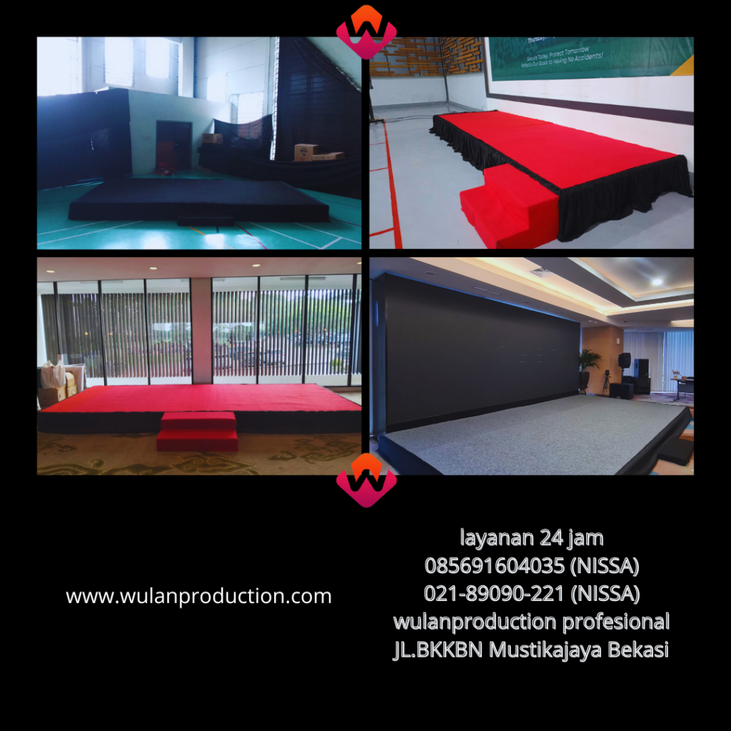 Rental Misty Fan,Backdrop,Panggung Dan Podium Cibitung