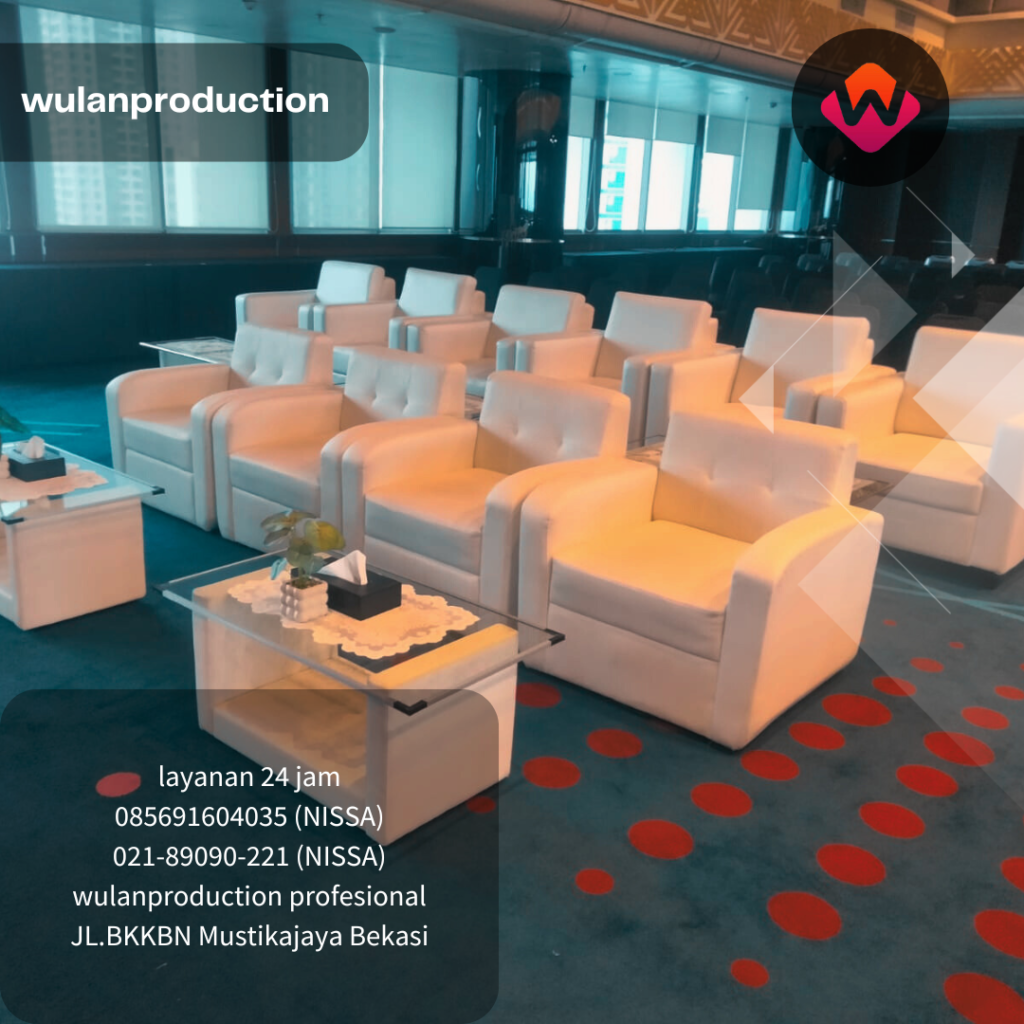 Rental Sofa Putih Single Minimalis Bekasi