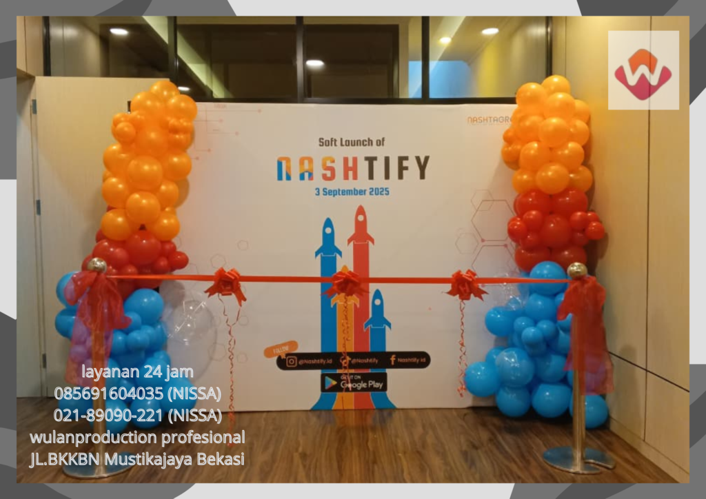 Sewa Backdrop Pita Peresmian Lengkap Untuk Grand Opening Bogor