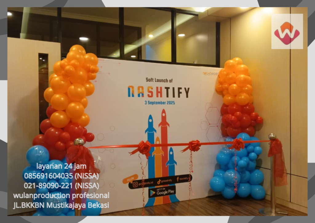 Sewa Backdrop Pita Peresmian Lengkap Untuk Grand Opening Bogor