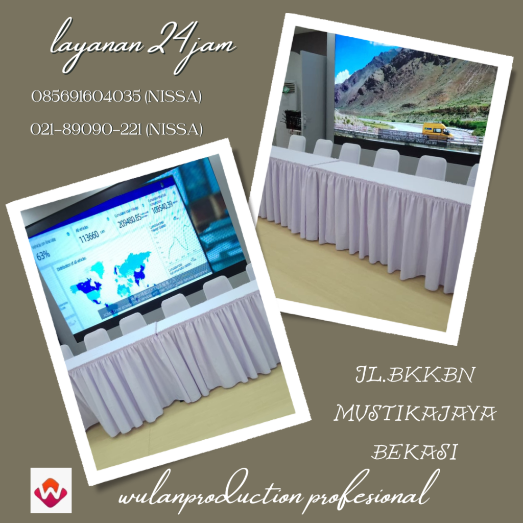 Sewa Meja Ibm Cover Putih Event Ji-Expo Jakarta Pusat