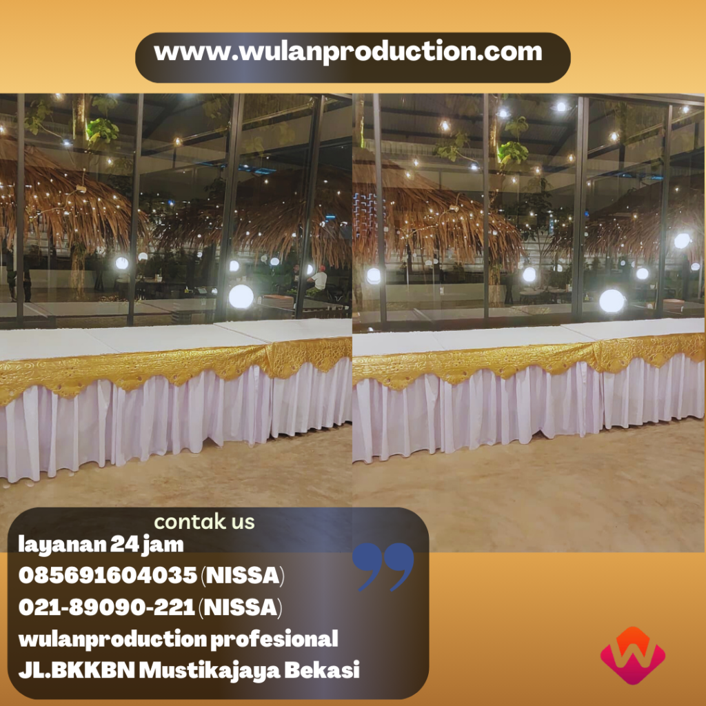 Sewa meja Prasmanan Gubukan Poni Gold Bogor
