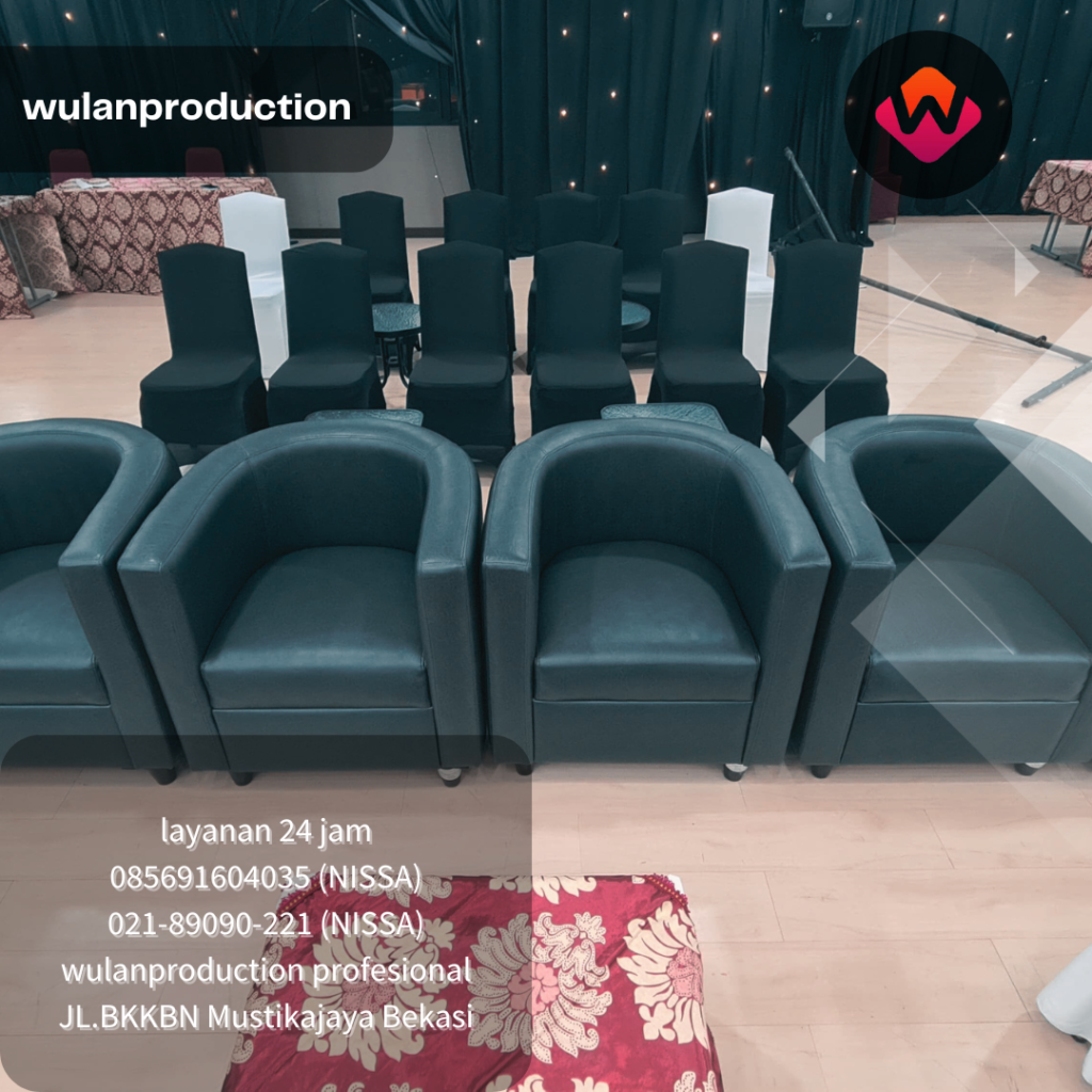 Jasa Sewa Sofa Type Oval Warna Hitam Dan Putih Cikarang
