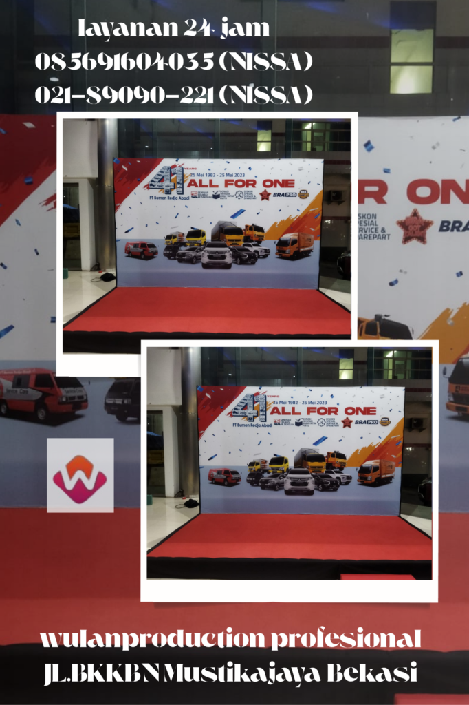Pusat Produksi Persewaan Backdrop Custom Bogor
