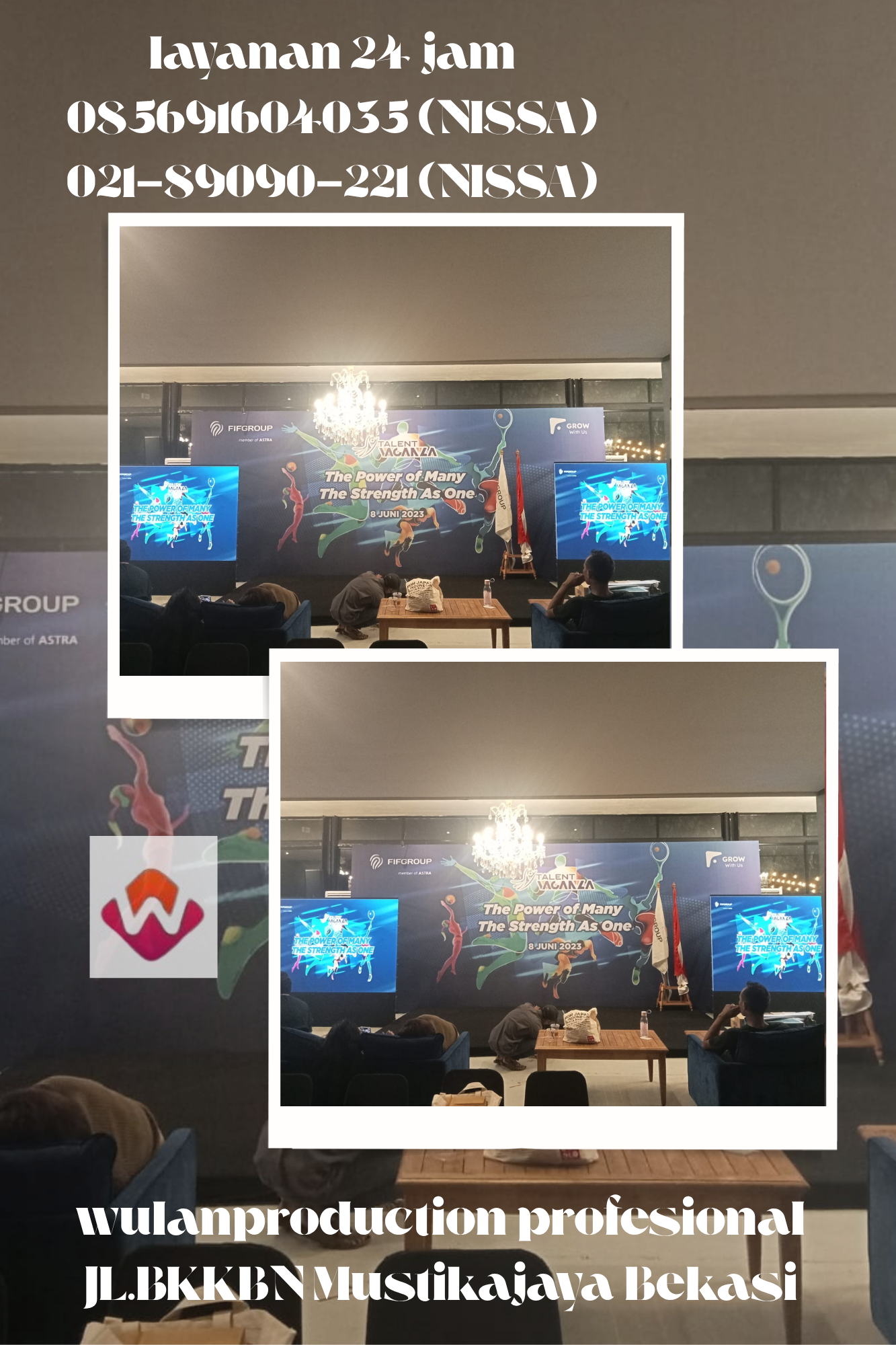 Pusat Produksi Persewaan Backdrop Custom Bogor