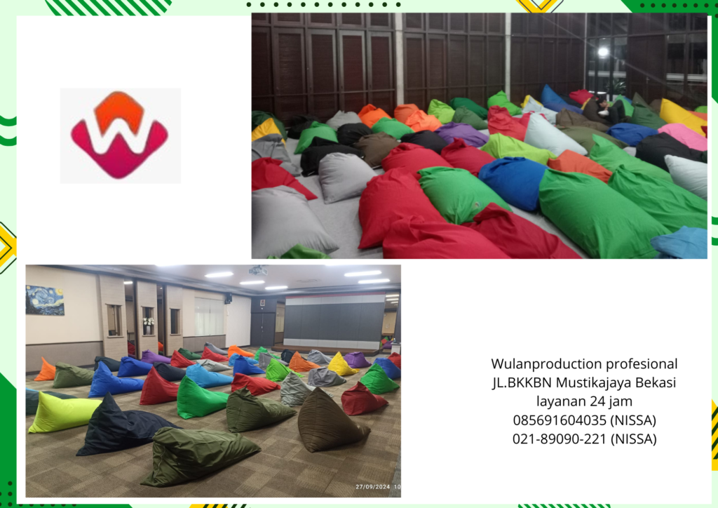 Pusat Sewa Bean Bag Warna-warni Model Segitiga Area Jakarta