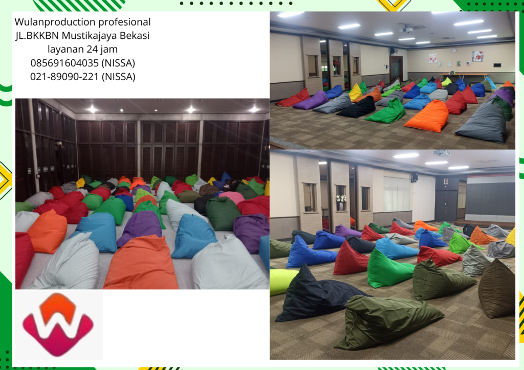 Pusat Sewa Bean Bag Warna-warni Model Segitiga Area Jakarta