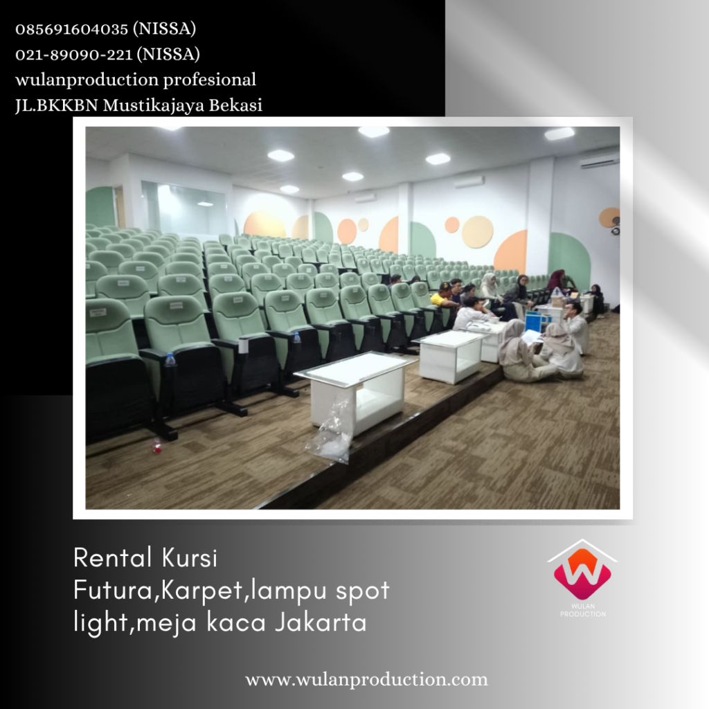 Rental Kursi Futura,Karpet,lampu spot light,meja kaca Jakarta