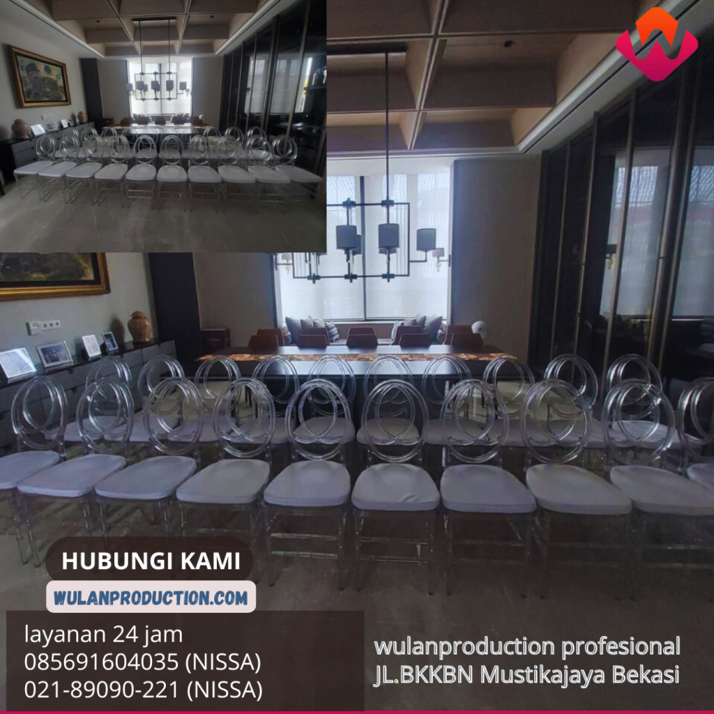 Rental Kursi Olivia Acrylic Berkualitas, Nyaman & Estetik Jakarta
