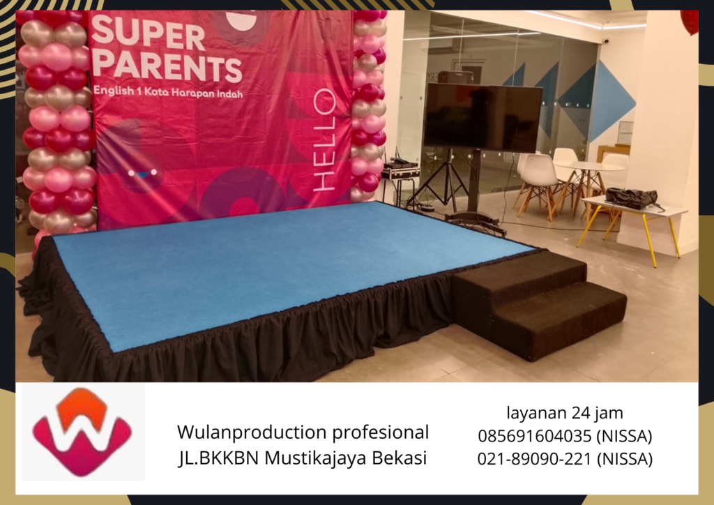 Vendor Sewa Panggung Karpet Biru Lengkap Anak Tangga Jakarta