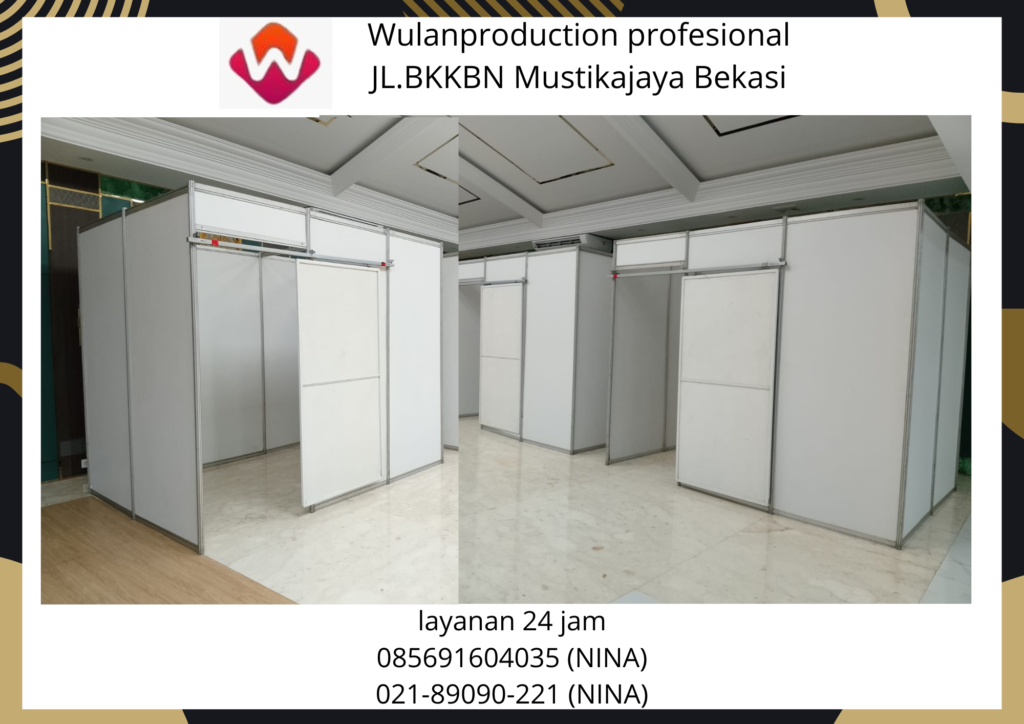 Rental Partisi Ruang Putih Pintu Geser Bandung