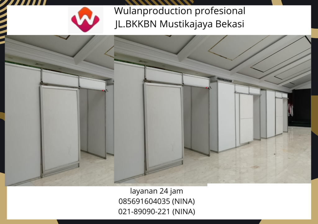 Rental Partisi Ruang Putih Pintu Geser Bandung