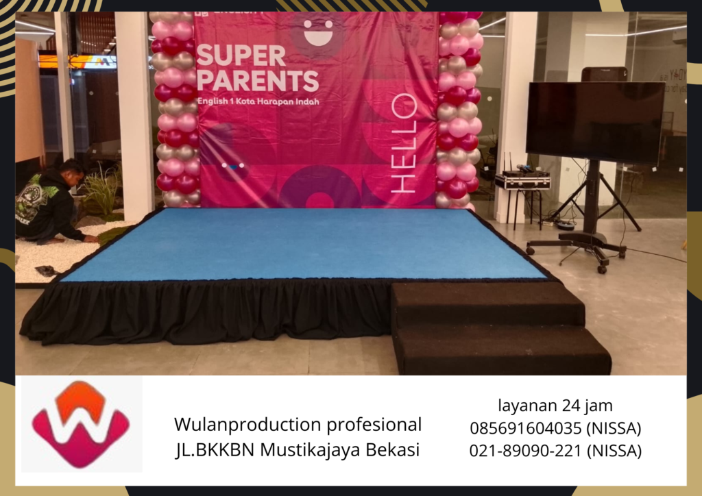 Vendor Sewa Panggung Karpet Biru Lengkap Anak Tangga Jakarta