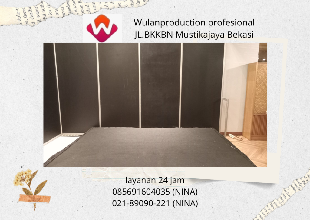 Sewa Partisi Sekat Dan Panggung Karpet Hitam Bekasi