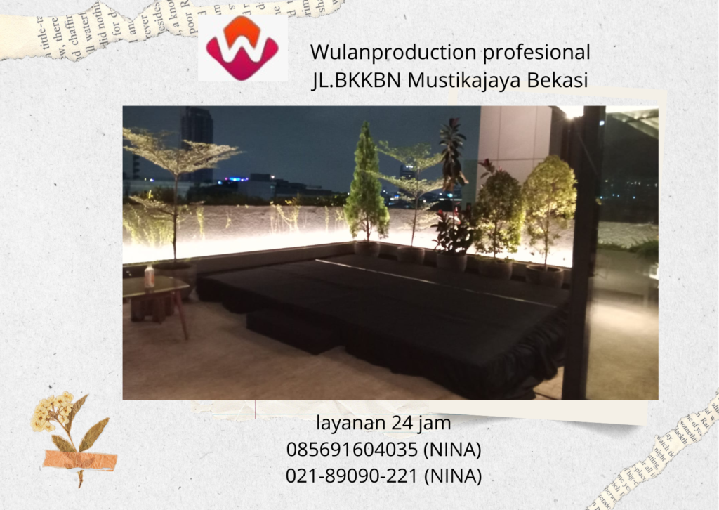 Sewa Partisi Sekat Dan Panggung Karpet Hitam Bekasi