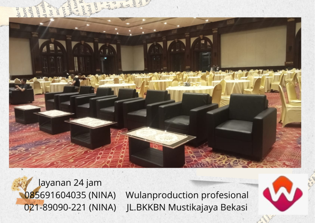 Rental Sofa Oval Hitam Dan Putih Area Cibitung Bekasi