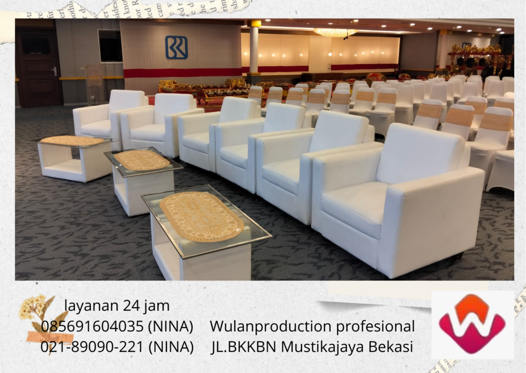 Rental Sofa Oval Hitam Dan Putih Area Cibitung Bekasi